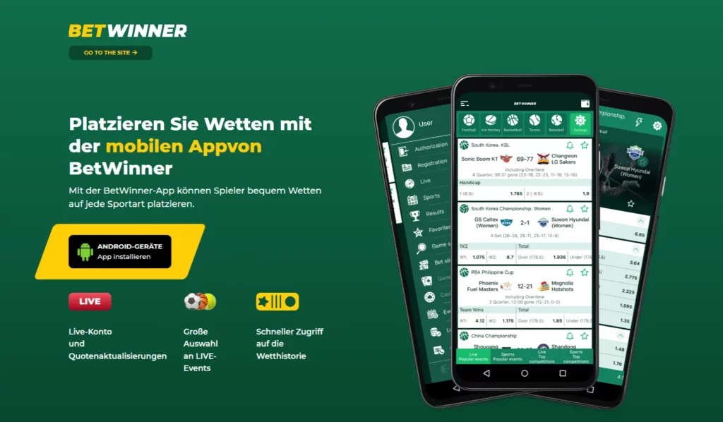 BetWinner Mobile-App